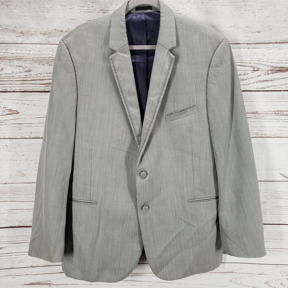 Michael Kors Gray Wool Luxury Venetian  Fabric Slim Fit Sports Blazer 48R